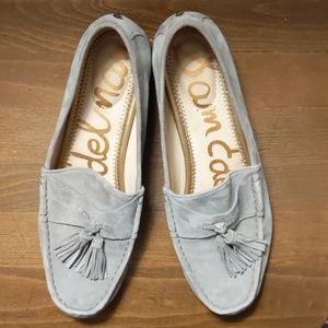 Sam Edelman Gray Suede Loafer w/ Tassels Sz 8.5 M